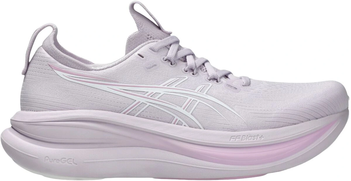 Lyserøde ASICS Gel-Nimbus 28 neutrale løbesko til kvinder