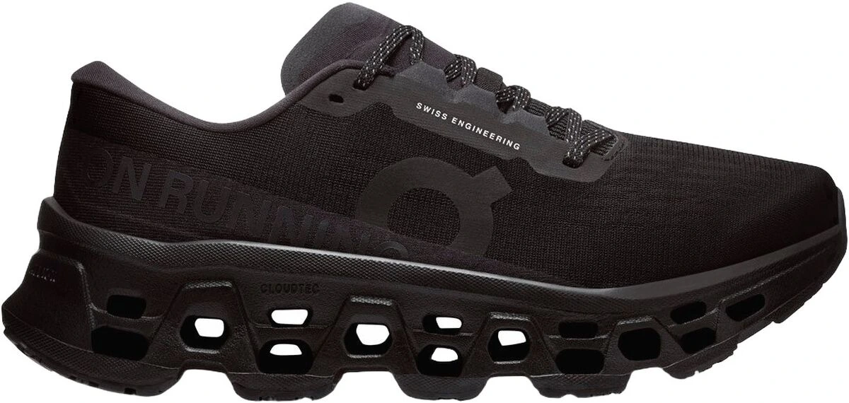 Sorte On Cloudmonster 3 max cushion-løbesko til kvinder