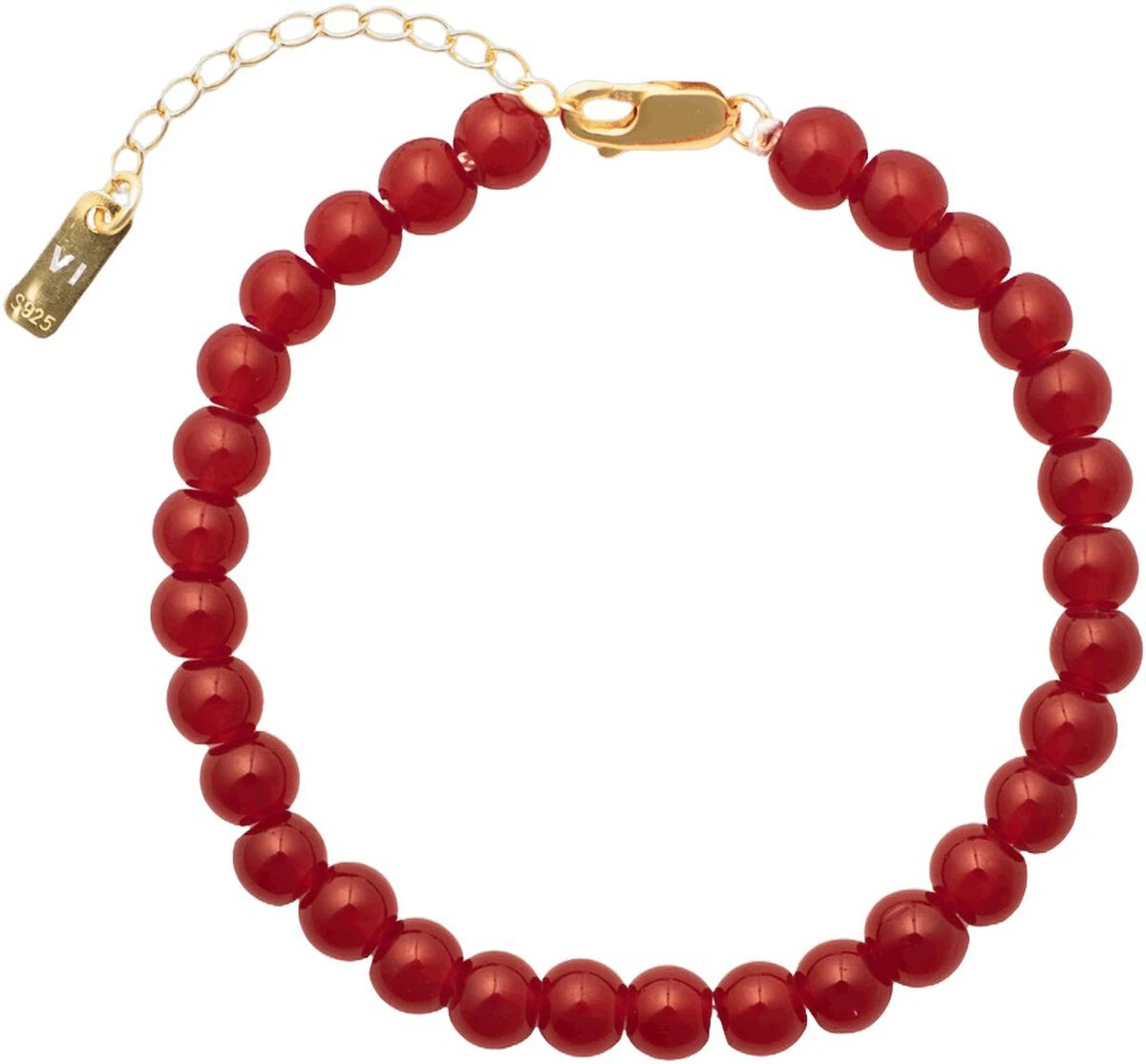 House of Vincent Candy Coral Berry S armbånd