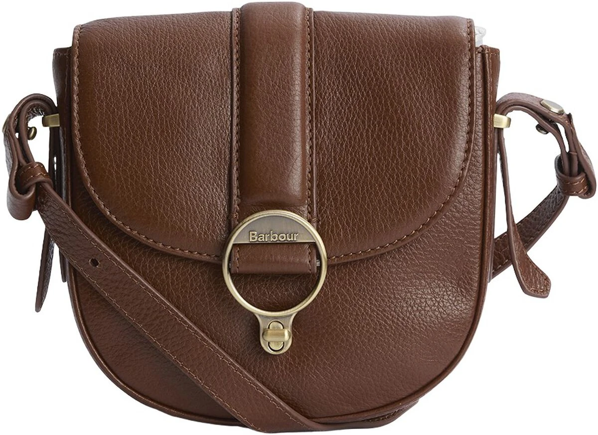 Barbour Elm Leather Bag i brunt læder