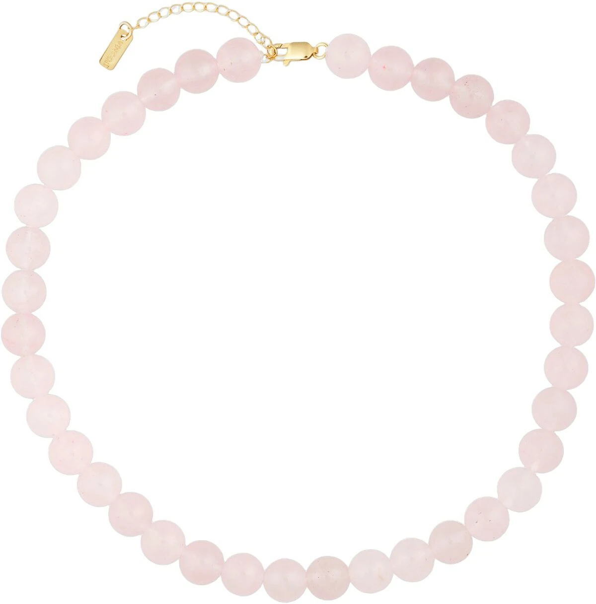 House of Vincent Candy Coral Blossom M halskæde i rosa kvarts