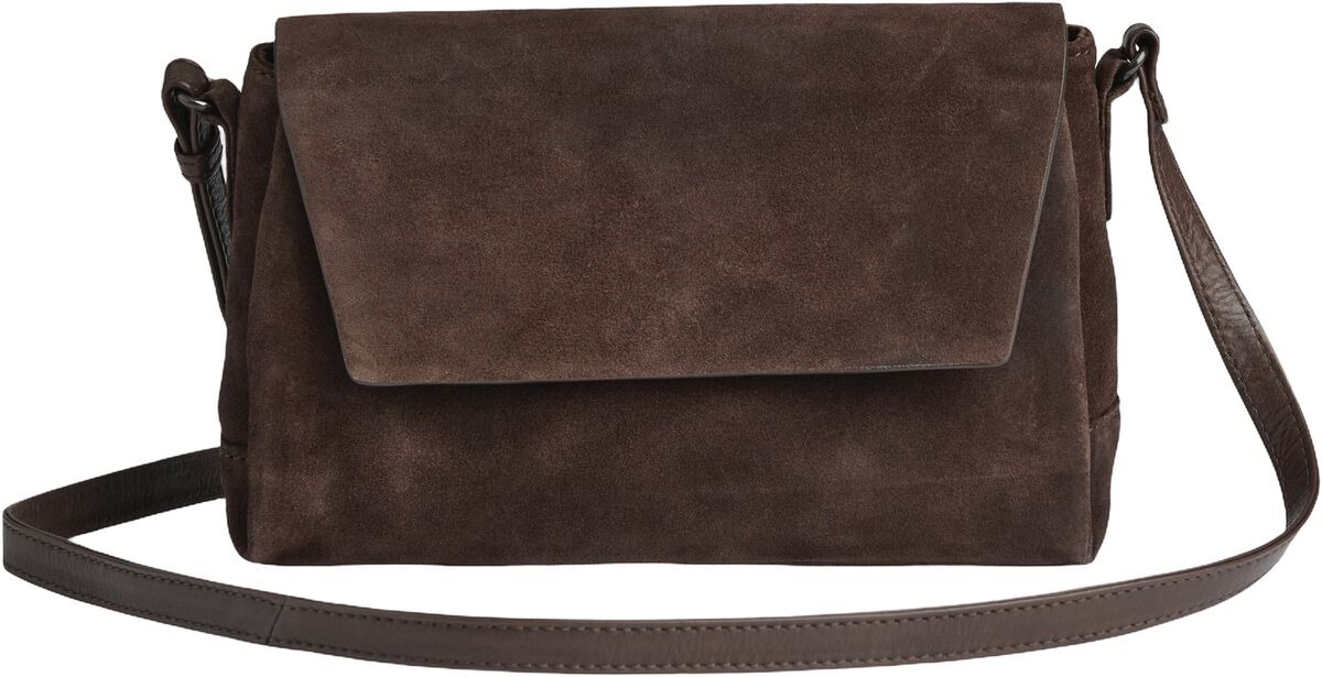 Brun JulesMBG crossbodytaske i ruskind fra Markberg