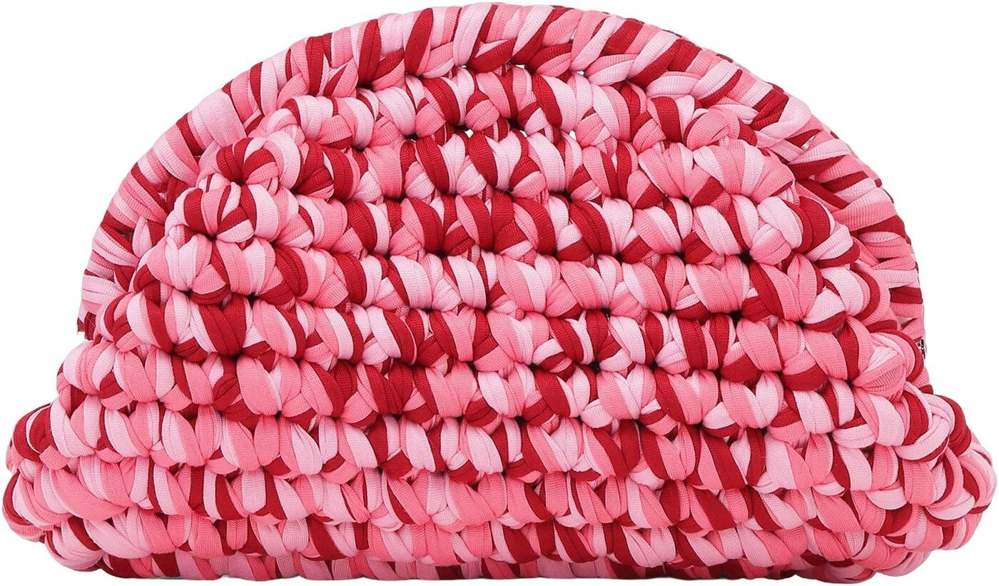 Pink SUI AVA Handcrafted Cotton Clutch
