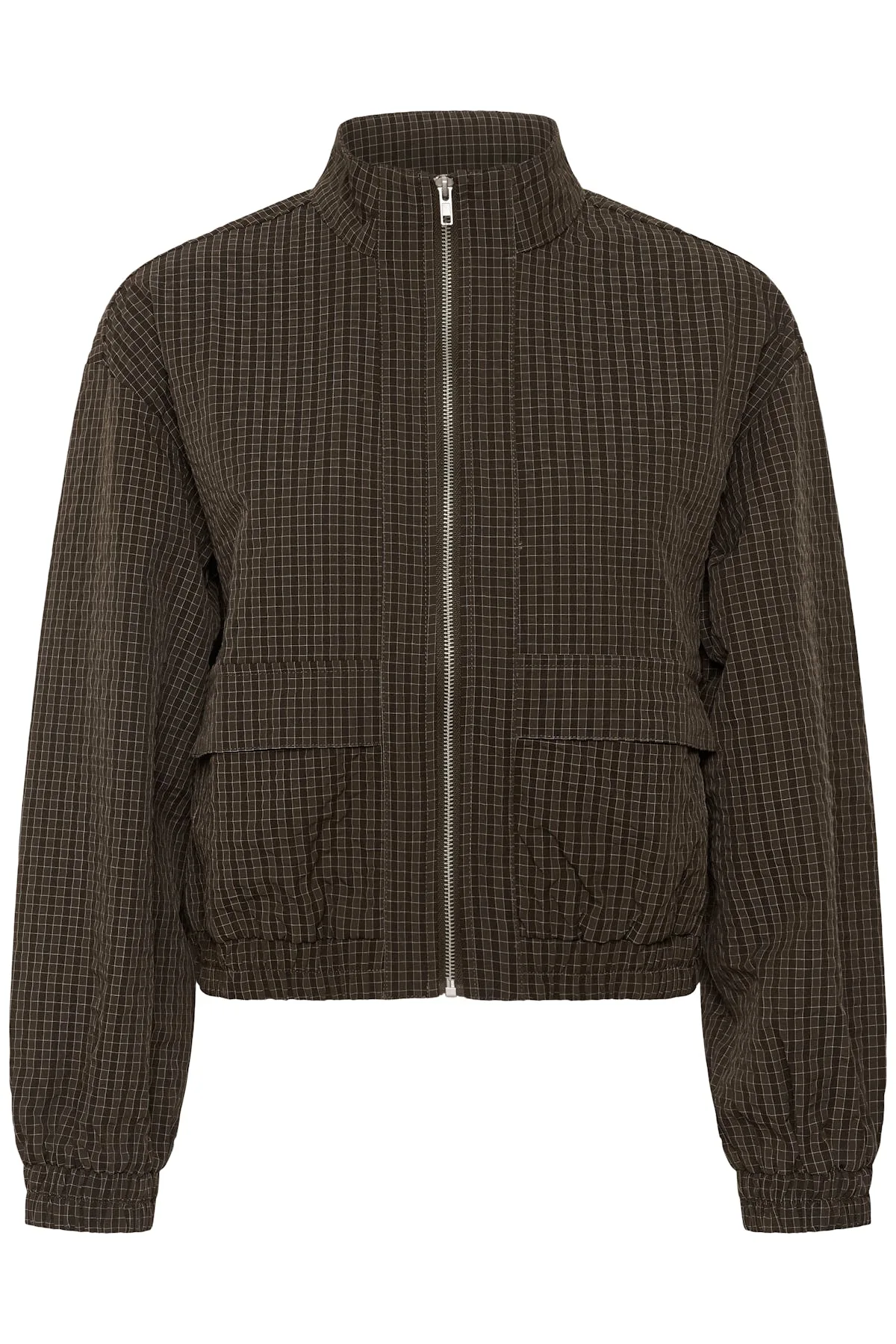 Brunternet KAmirana Bomber Jacket med loose fit fra Kaffe