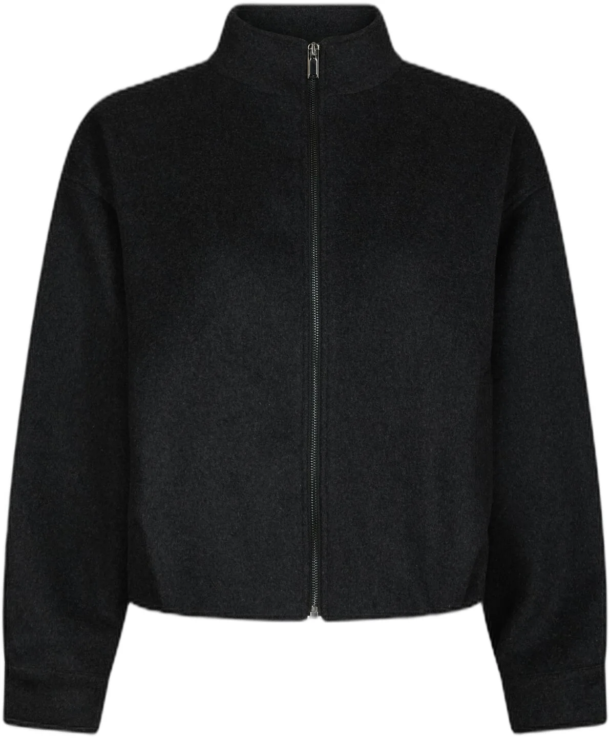 Antracit Florine Wool Bomber Jacket med loose fit fra Neo Noir