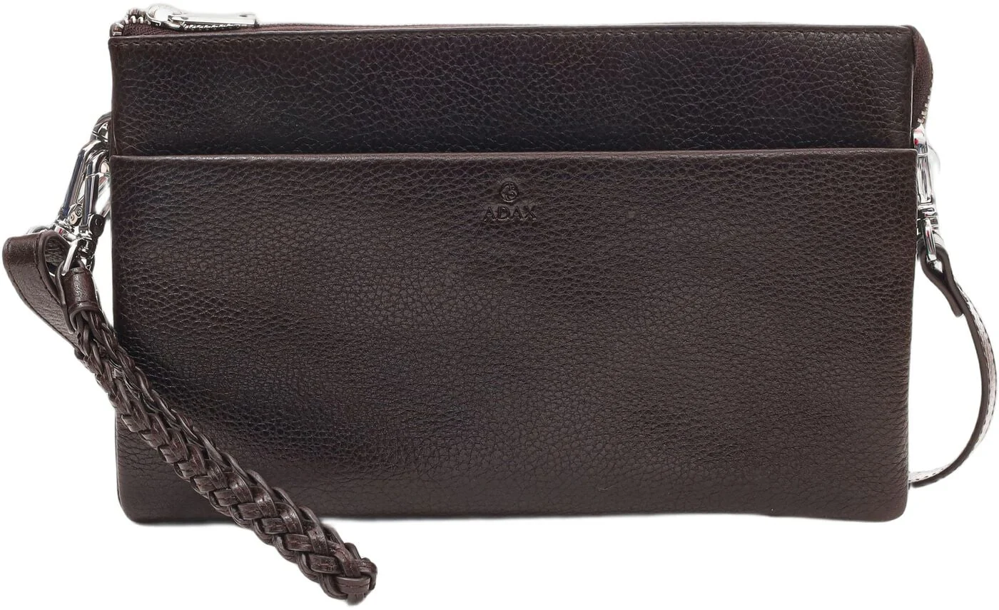 Chokoladebrun ADAX Cormorano Jasmina combi clutch