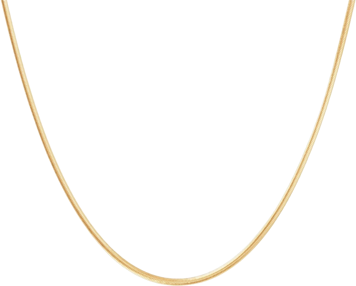 Guldfarvet Small Essentia Snake-halskæde fra Camille Brinch Jewellery