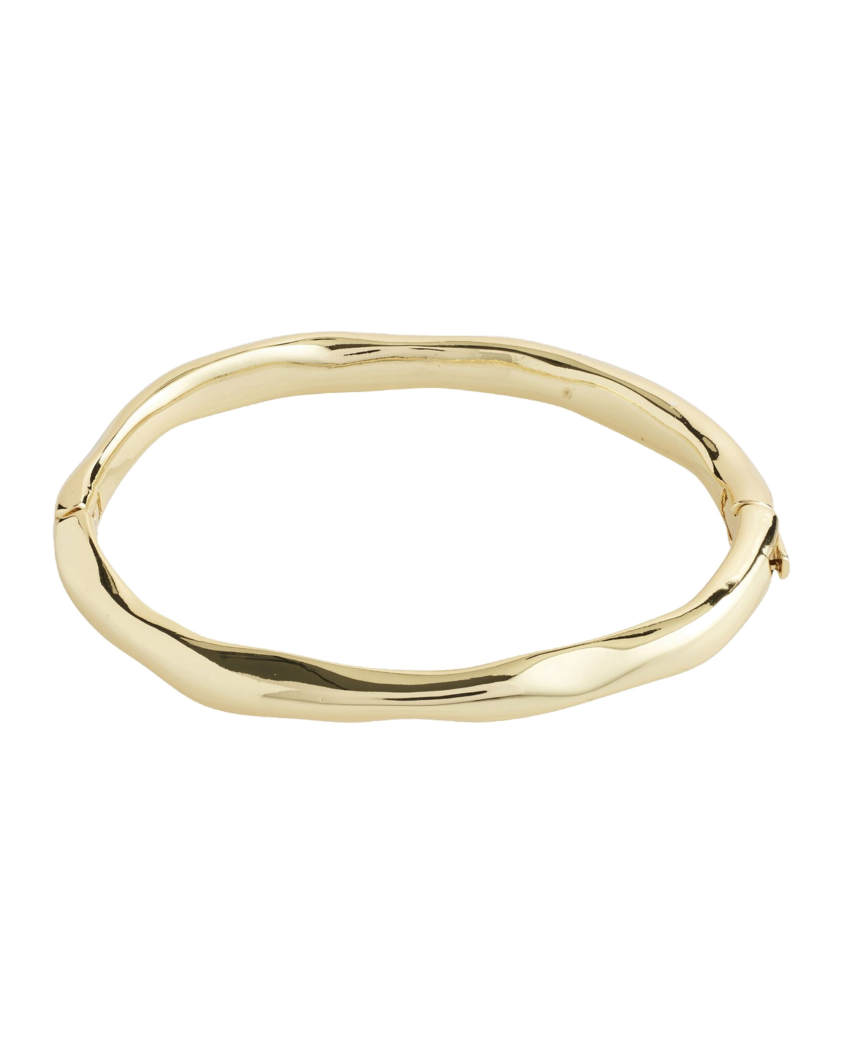 Guldbelagt armring med bølget form fra Pilgrim