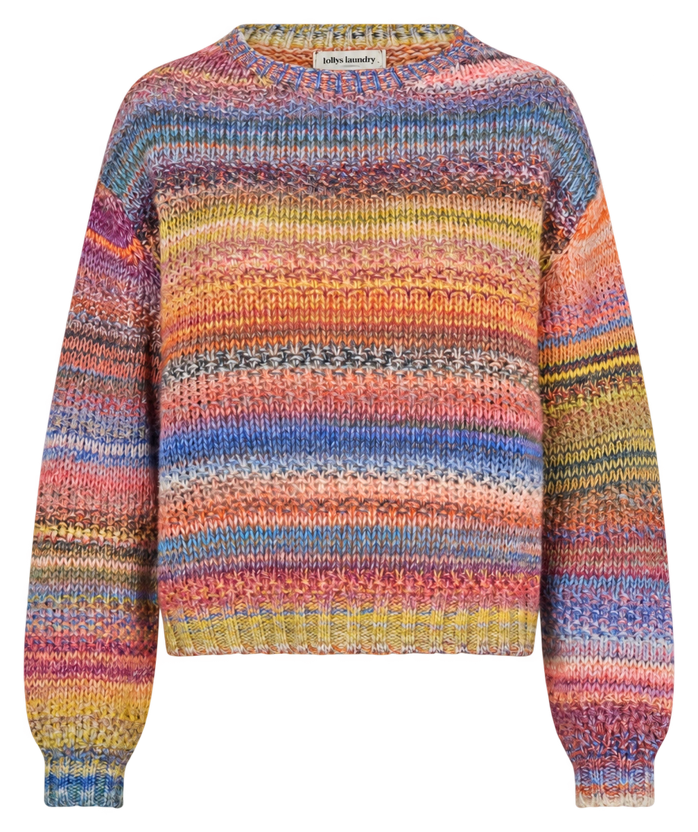 Flerfarvet striktrøje fra Lollys Laundry
