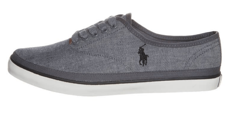 mørkegrå sneakers ralph lauren