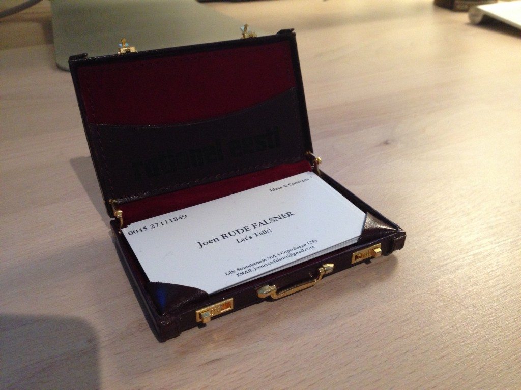 Mini attachémappe til visitkort