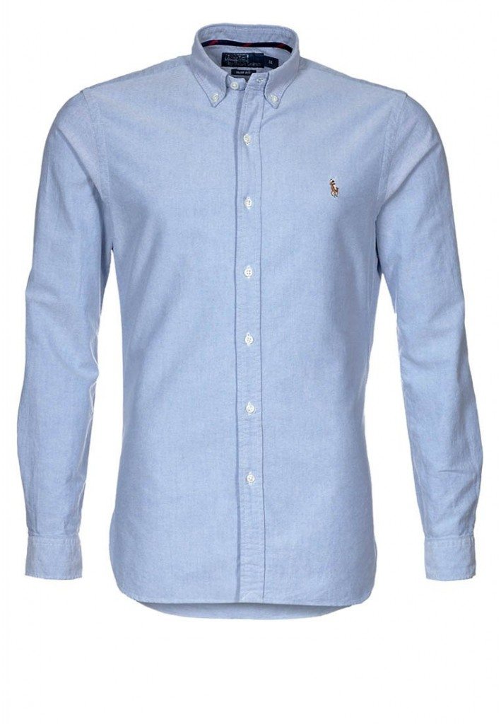 lyseblå ralph lauren skjorte
