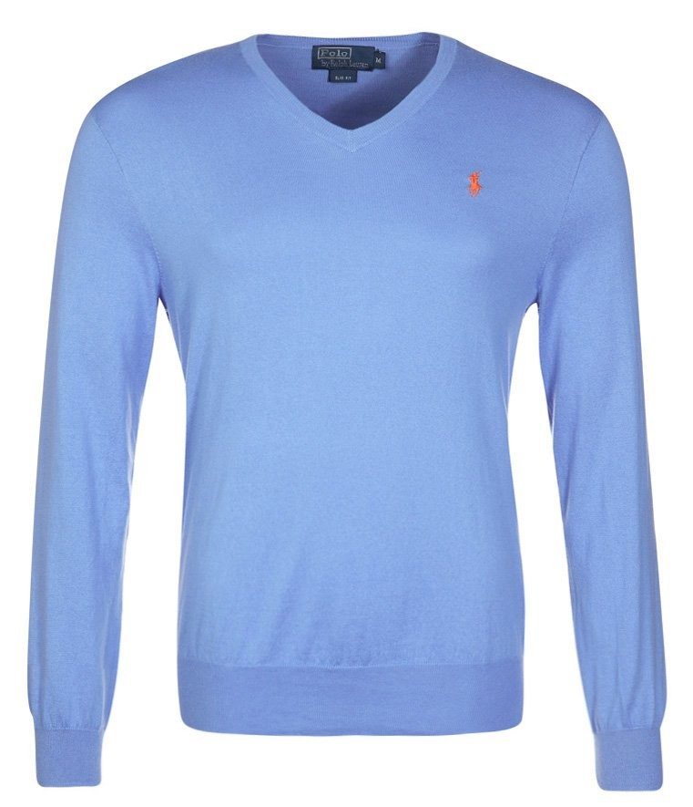 lyseblå striktrøjer ralph lauren
