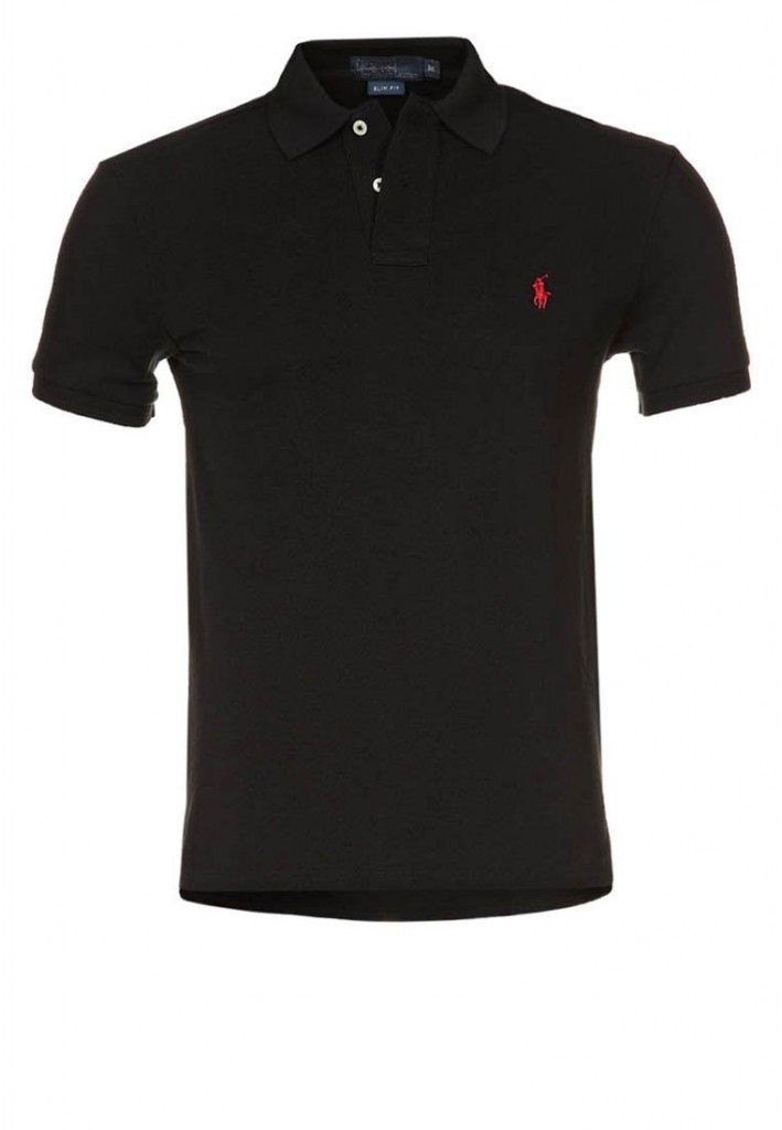 Sort Polo T-Shirt