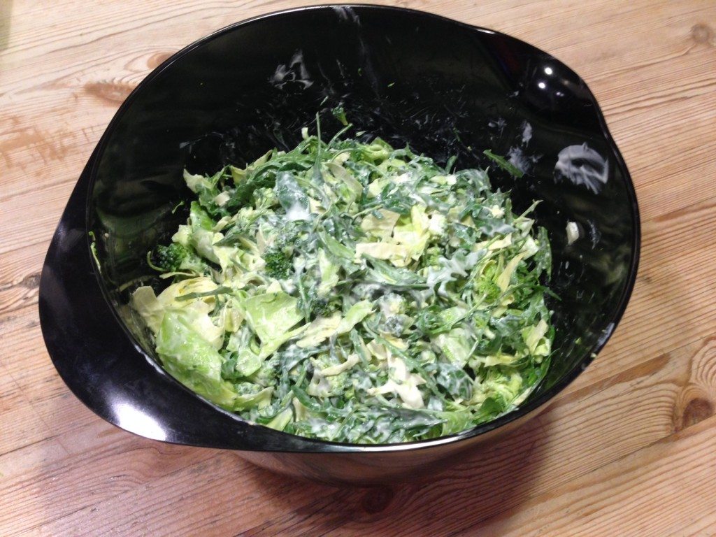 Salatblanding med dressing