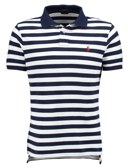 Stribet Ralph Lauren polo til mænd