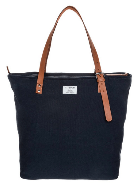 blå shoppingbag