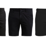 sorte shorts herre