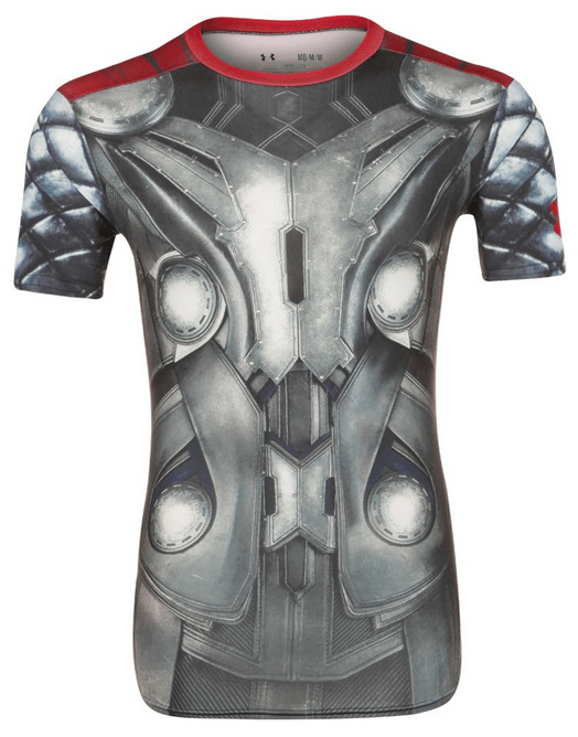 løbe t-shirt herre superhelt