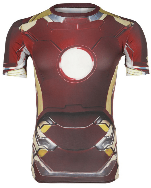 løbe t-shirt herre superhelt