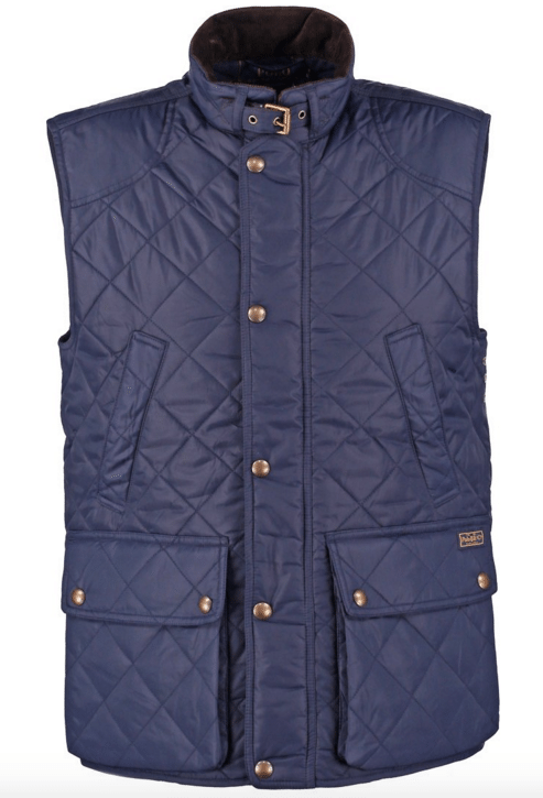 blå ralph lauren quiltet vest 1