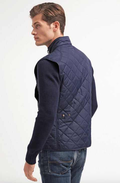 blå ralph lauren quiltet vest 2