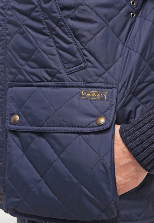 blå ralph lauren quiltet vest 4