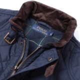 quiltet ralph lauren vest i blå