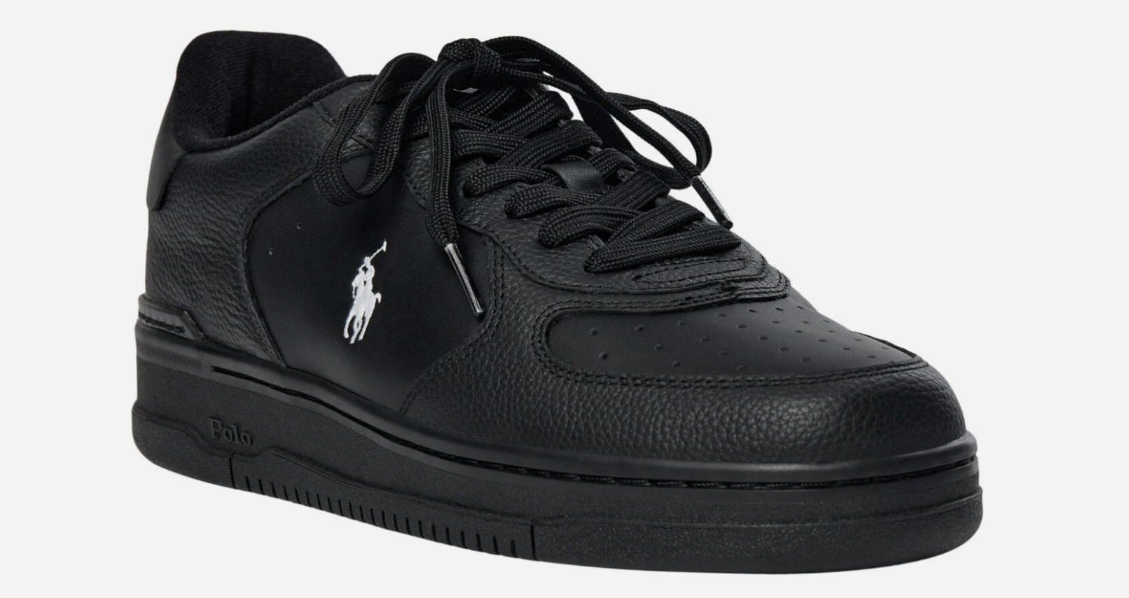 Polo Ralph Lauren sneakers herre sort læder triple black