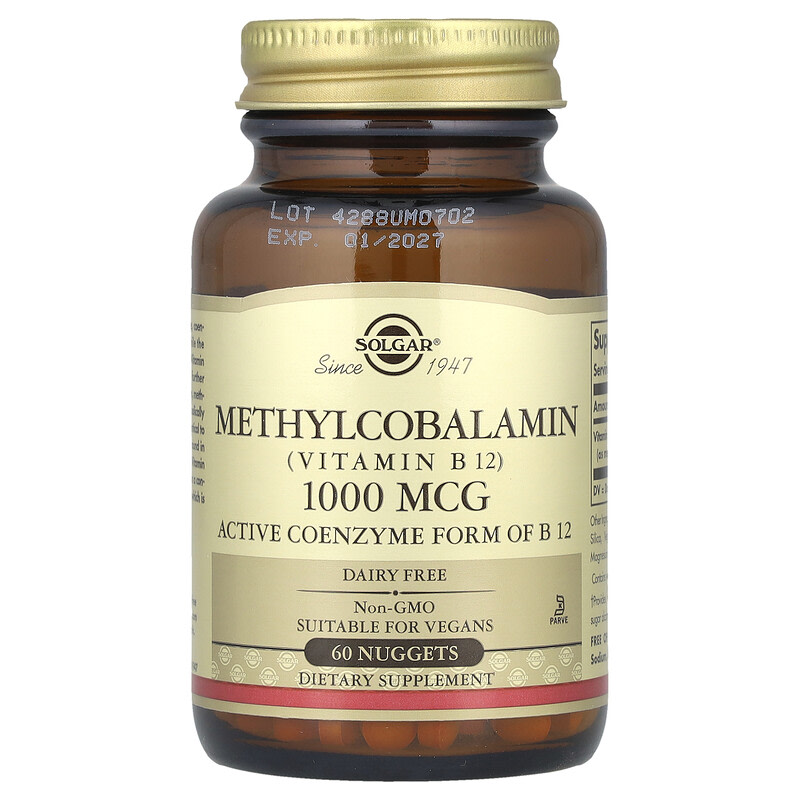 Solgar Sublingual Methylcobalamin B12 1000 mcg