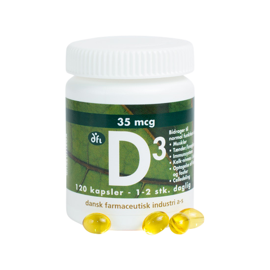DFI D-vitamin 35 mcg kapsler