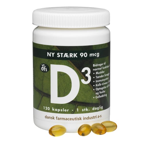 DFI D3-Vitamin 90 mcg kapsler