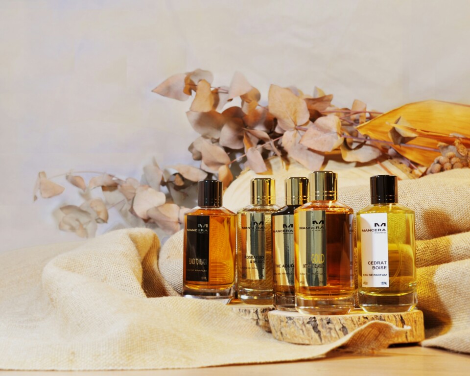 Parfumeprøver til mænd - tre cologne flasker
