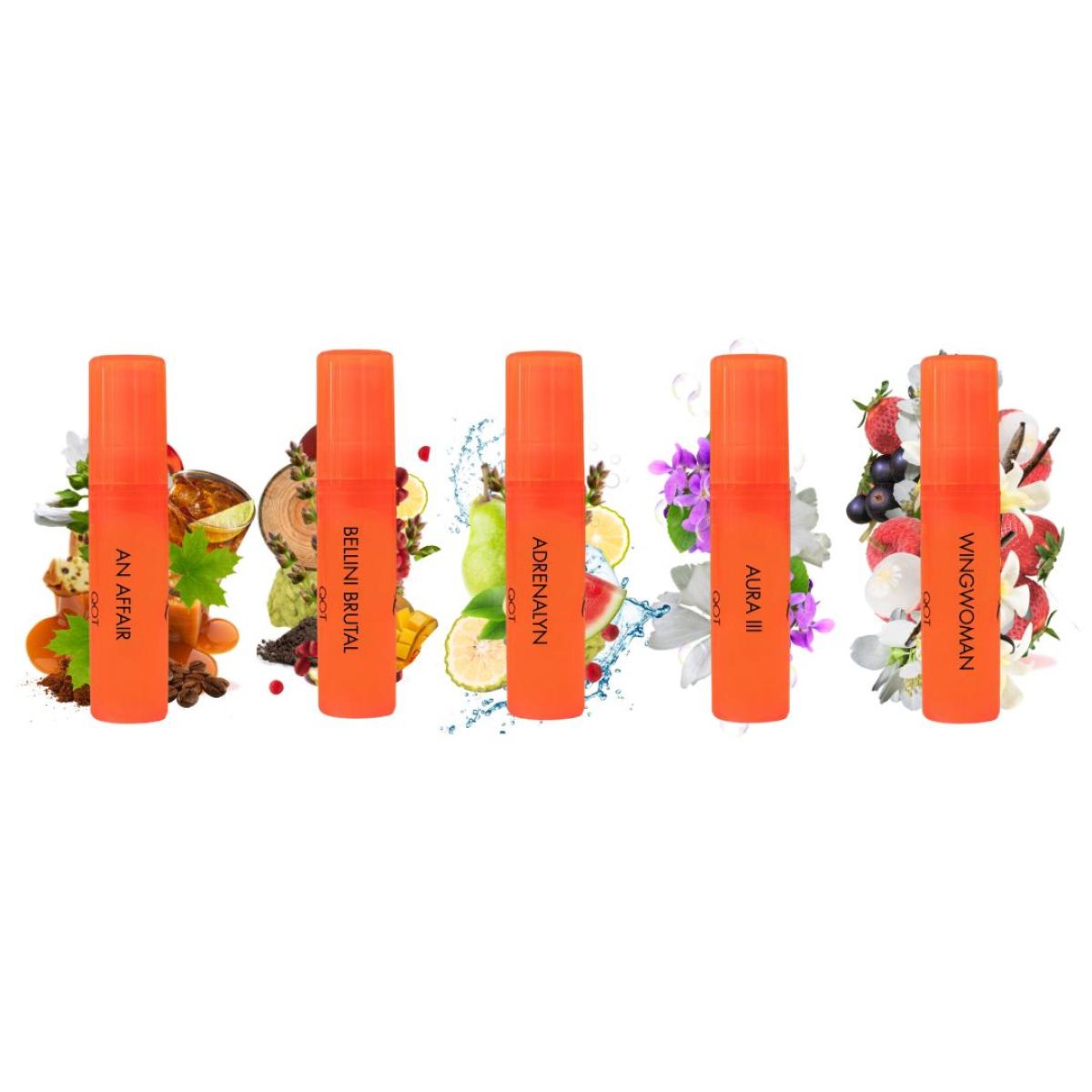 QOT Discovery Prøvesæt , 5×1,5 ml danske niche-dufte for 70 kr.