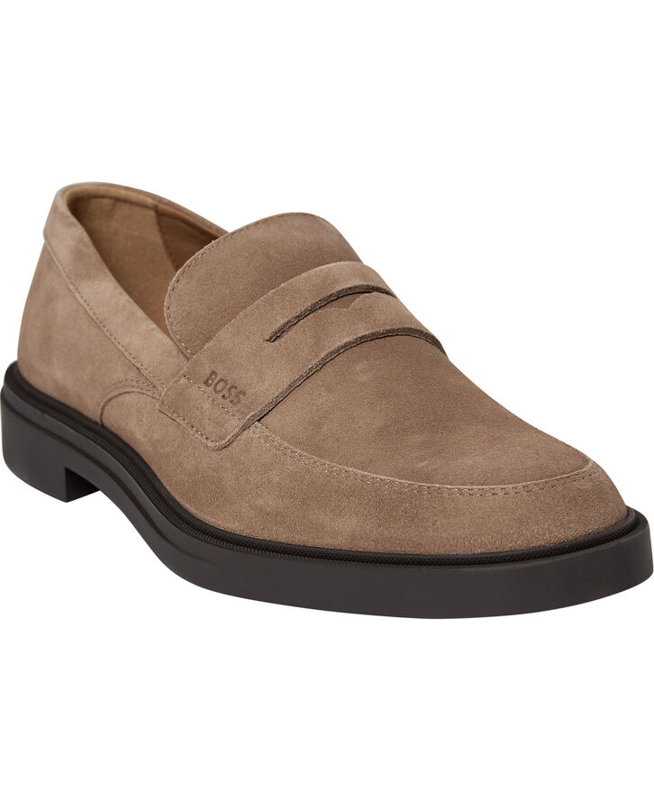 BOSS Calev loafer i ruskind