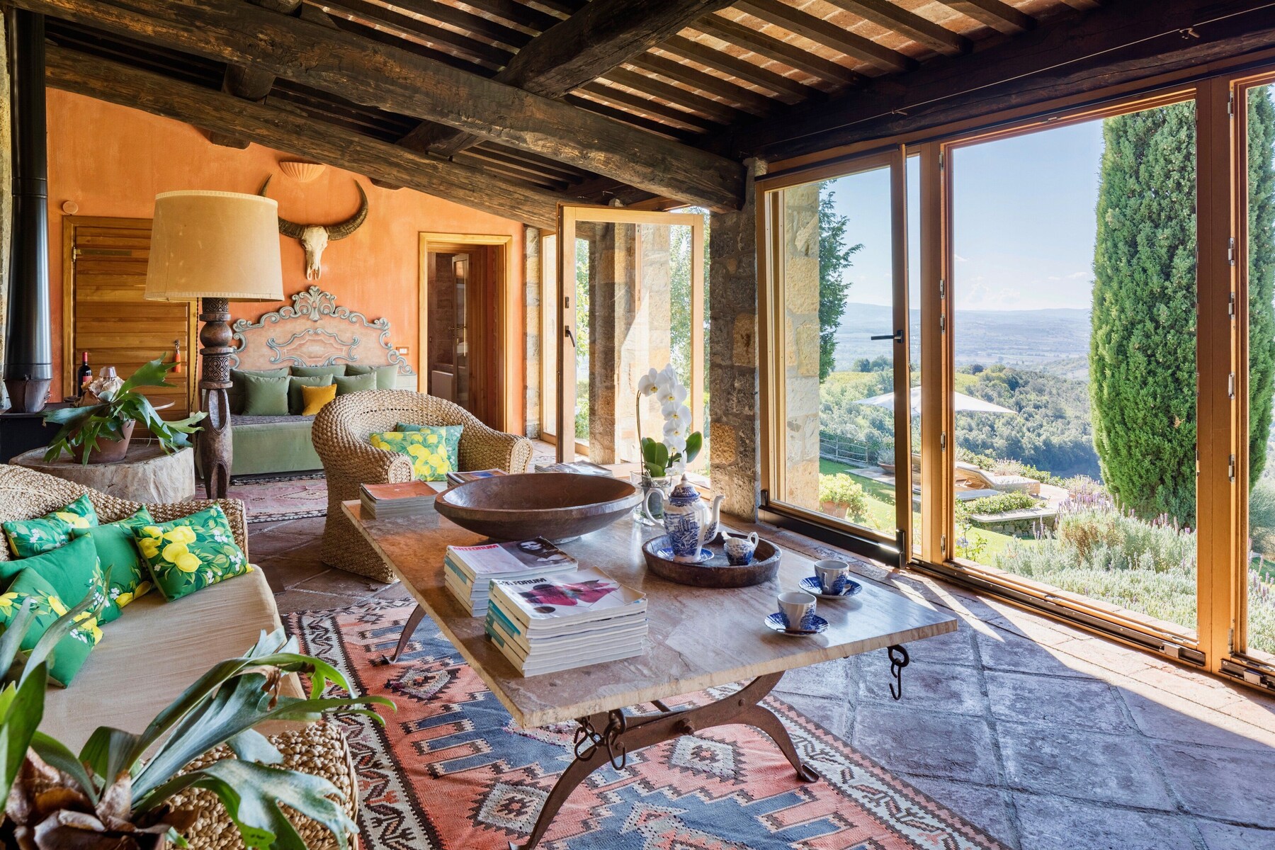 Suite med udsigt på Castello di Vicarello i Maremma