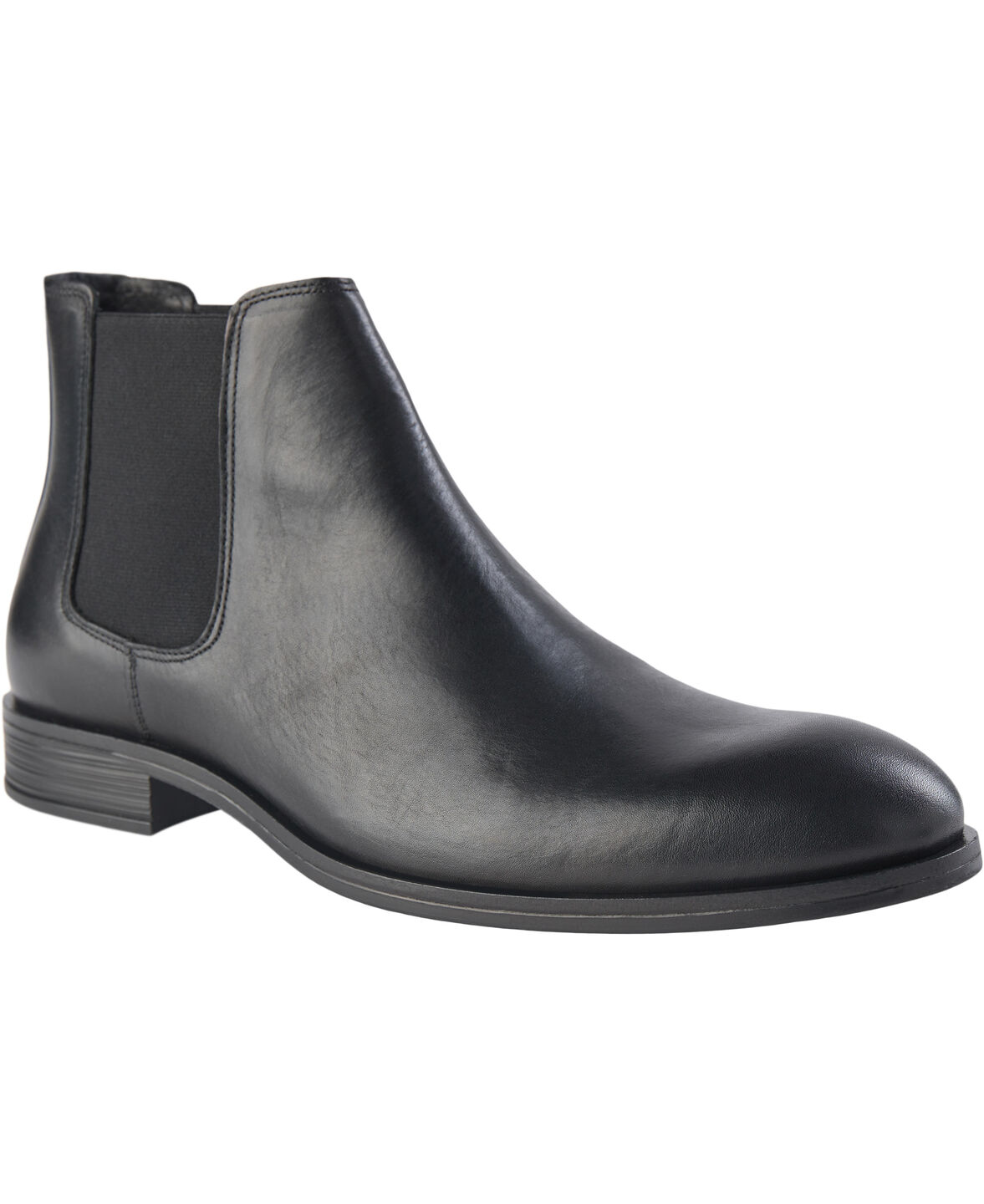 Bianco BIABYRON chelsea boot i sort læder