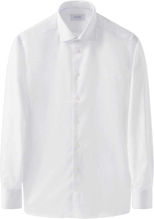 Eton hvid Signature Twill skjorte