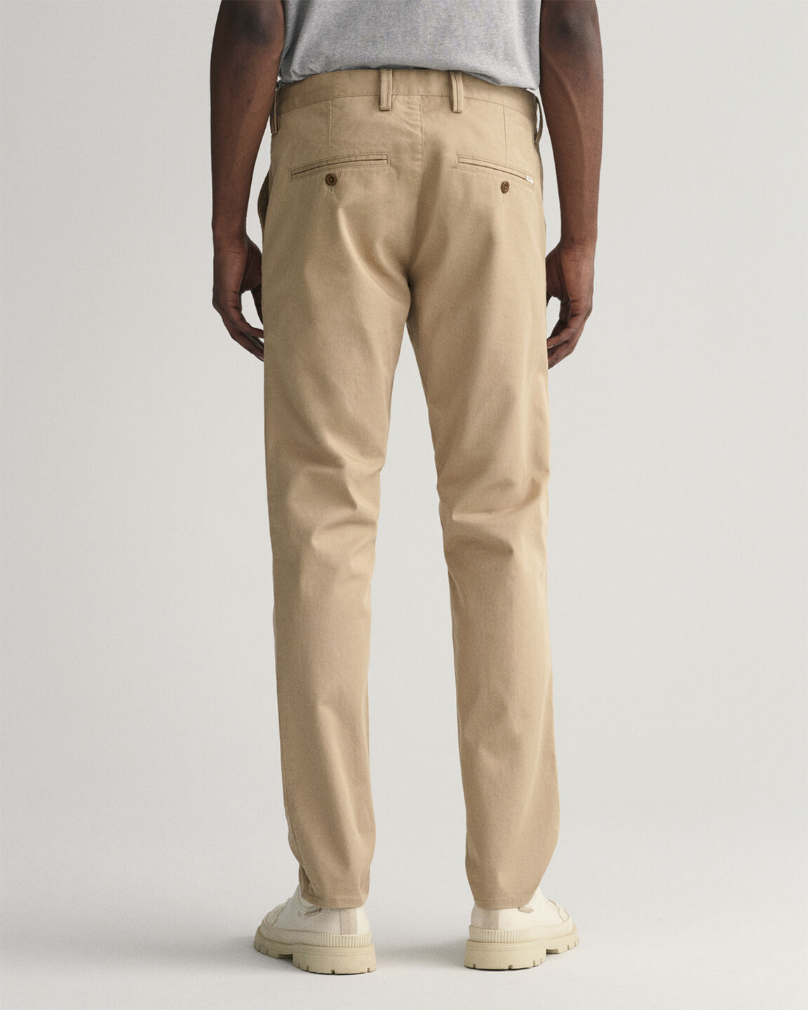 Gant Slim Twill Chinos i dark khaki