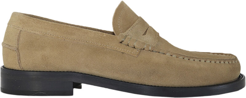 Garment Project Miles penny loafer earth suede