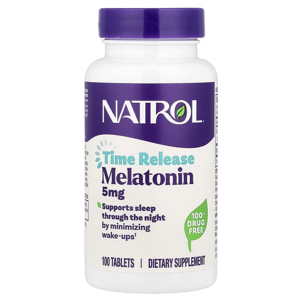 Natrol Melatonin Time Release 5 mg 100 tabletter