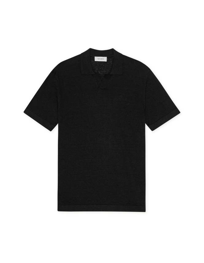 Les Deux Emmanuel Knit polo i sort