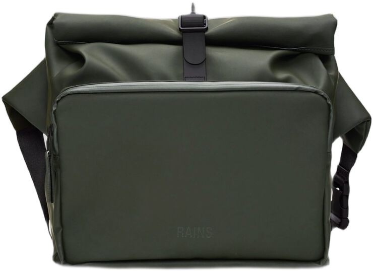 Rains Rolltop Commuter Bag W3 i sort vandtæt materiale