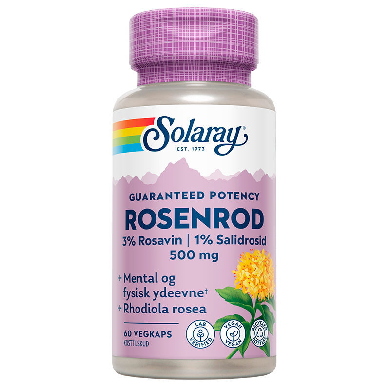 Solaray Rosenrod 500 mg kosttilskud