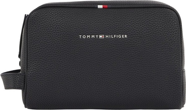Tommy Hilfiger Essential PU Washbag sort toilettaske