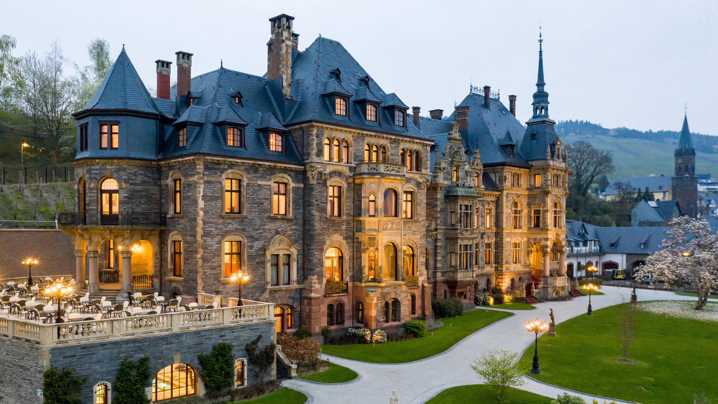 Schloss Lieser ved Mosel i Tyskland