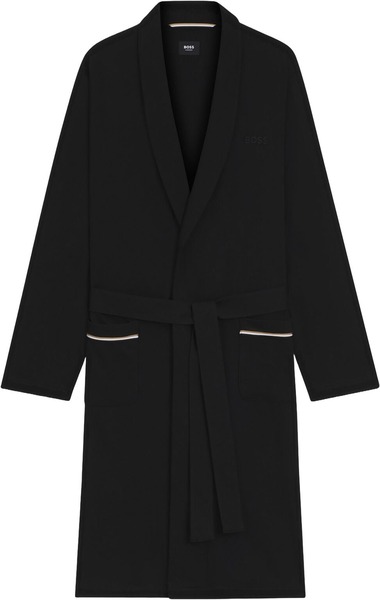 BOSS Robe BM sort bomuldsjersey morgenkåbe til mænd