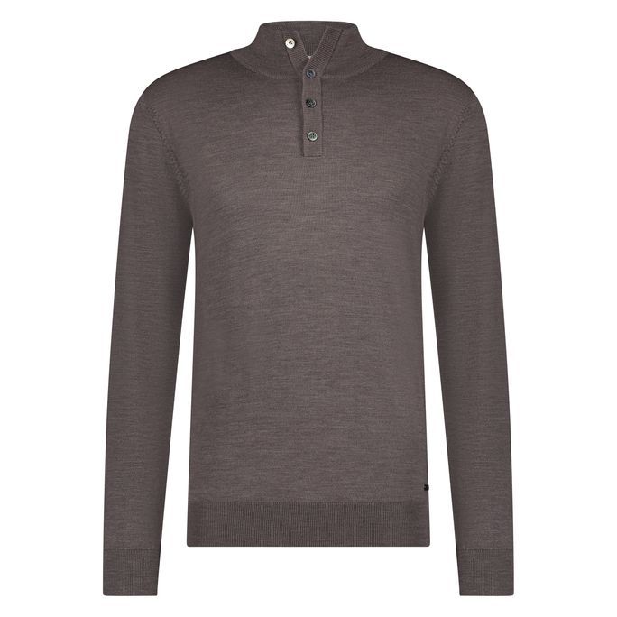 Born With Appetite Gus buttoned merino polo strik til mænd