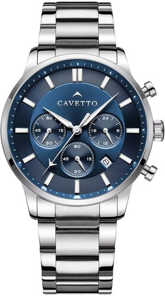 Cavetto Pantheon CV0002 blåt kronograf ur til mænd