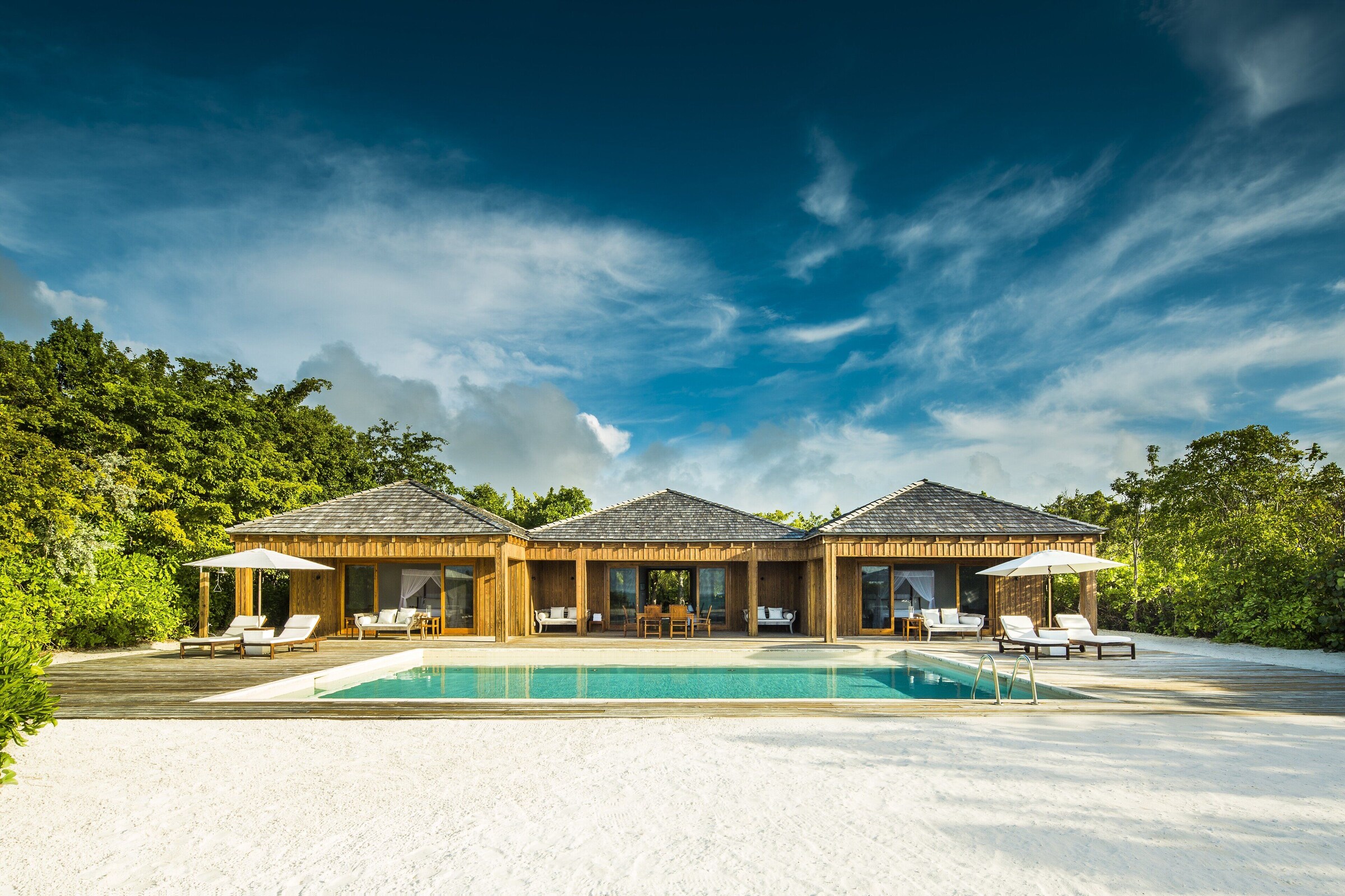 Beach house og privat strand ved COMO Parrot Cay i Turks- og Caicosøerne